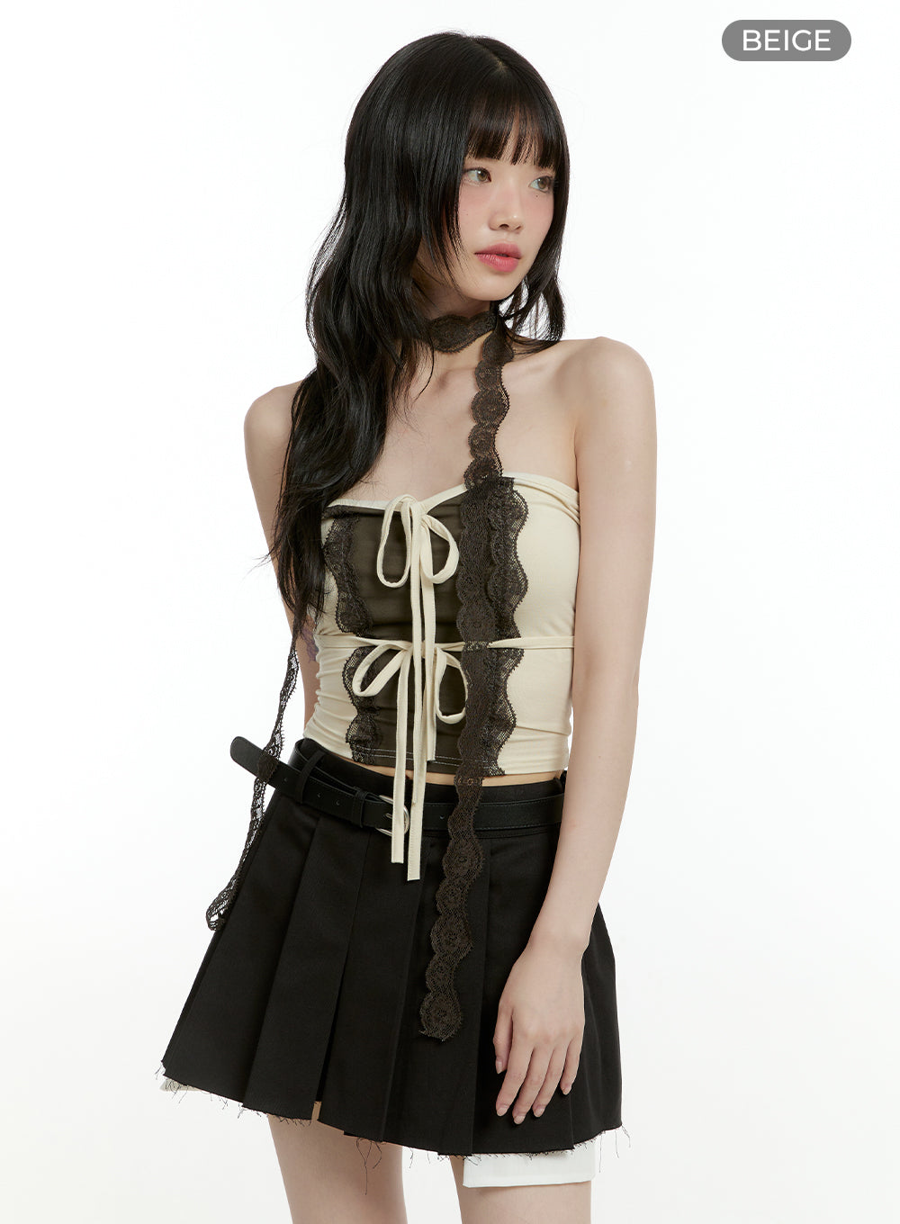 lace-ribbon-strap-crop-top-with-scarf-cl426