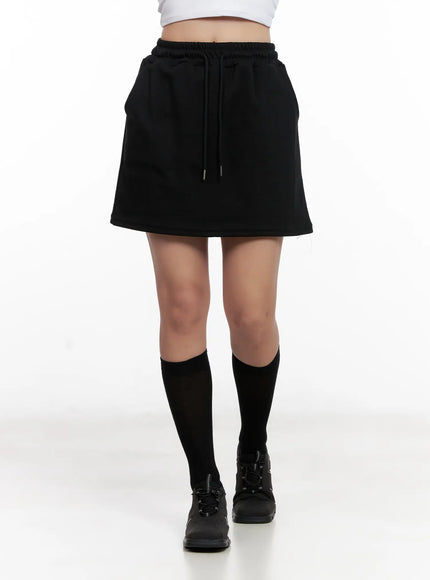 Drawstring Sweat Skirt CL518