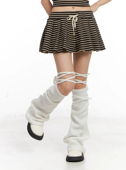 striped-fleece-lined-mini-skirt-cn520