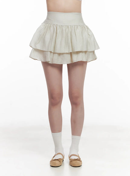 tiered-frill-mini-skirt-cl515