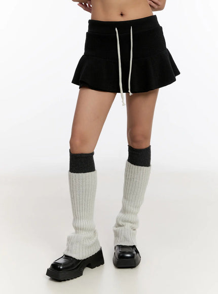 Ruffle Flare Mini Skirt CN527