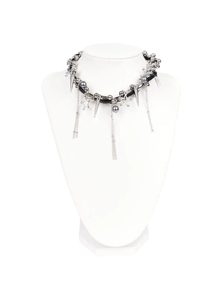 star-charm-faux-leather-choker-necklace-ca527