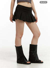 banded-pleated-cotton-mini-skirt-cu425