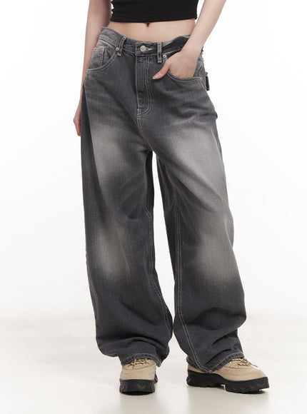 Virginia Washed Wide-Leg Jeans CM518