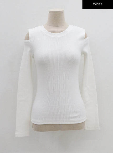 Livia Open Shoulder Long Sleeve Top CS15