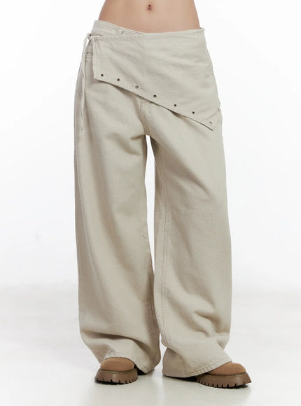 terry-scarf-layered-pants-cj530