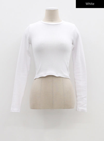 Long Sleeve Cropped Top CM324
