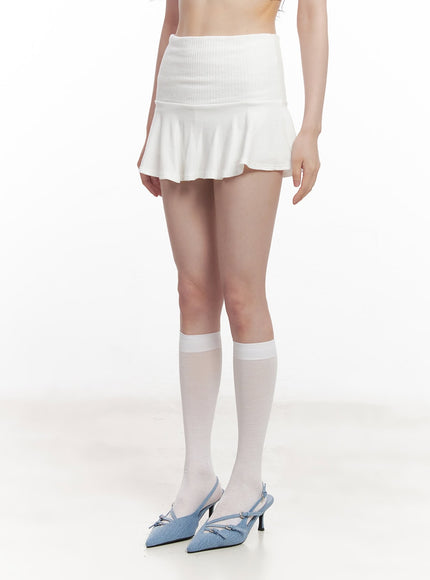 flared-ruffle-mini-skirt-cy520