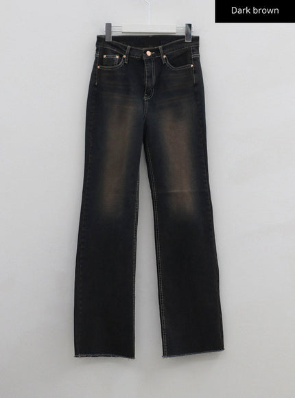 Basic Washed Bootcut Jeans CS07