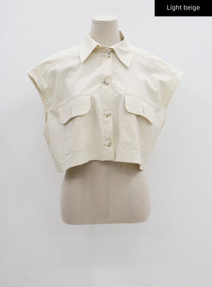 Linen Crop Shirt CU22