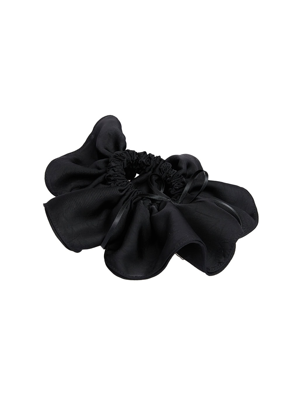 Black Ribbon Scrunchie CJ531