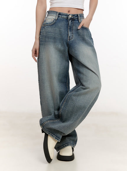 Natali Washed Wide-Leg Jeans CM507