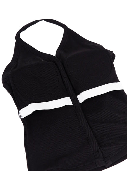 v-neck-button-halter-top-cu502