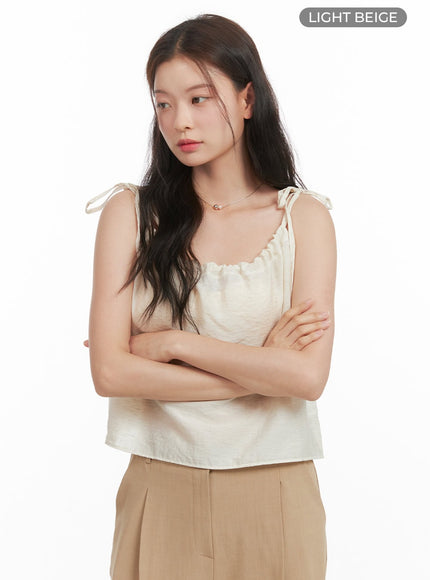 bowknot-shirred-sleeveless-top-oy421