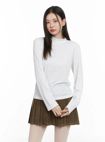 polka-dot-mock-neck-top-cj506