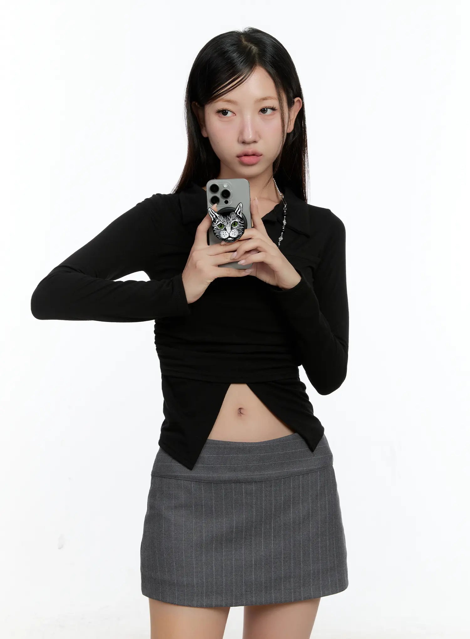 layered-collar-shirred-long-sleeve-top-cs518