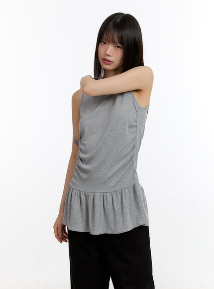 Classic Shirred Sleeveless Mini Dress CA508
