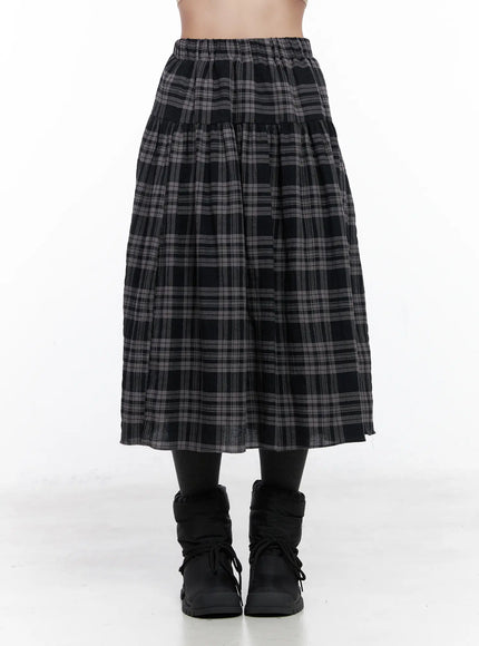 plaid-flare-maxi-skirt-cn514