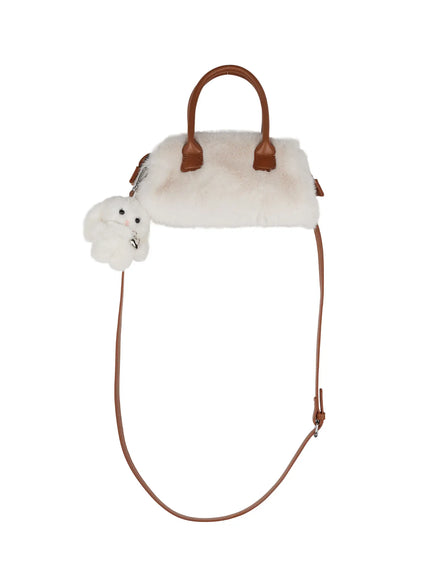faux-fur-keyring-bag-set-cj520