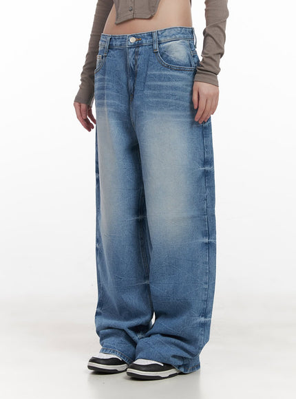 Kayla Washed Baggy Jeans CJ524