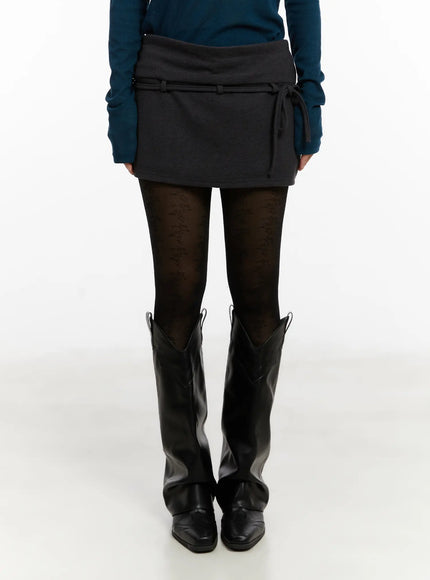 belted-cotton-mini-skirt-cd517