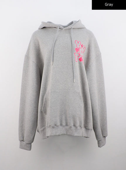 graphic-hooded-sweatshirt-co323 / Gray