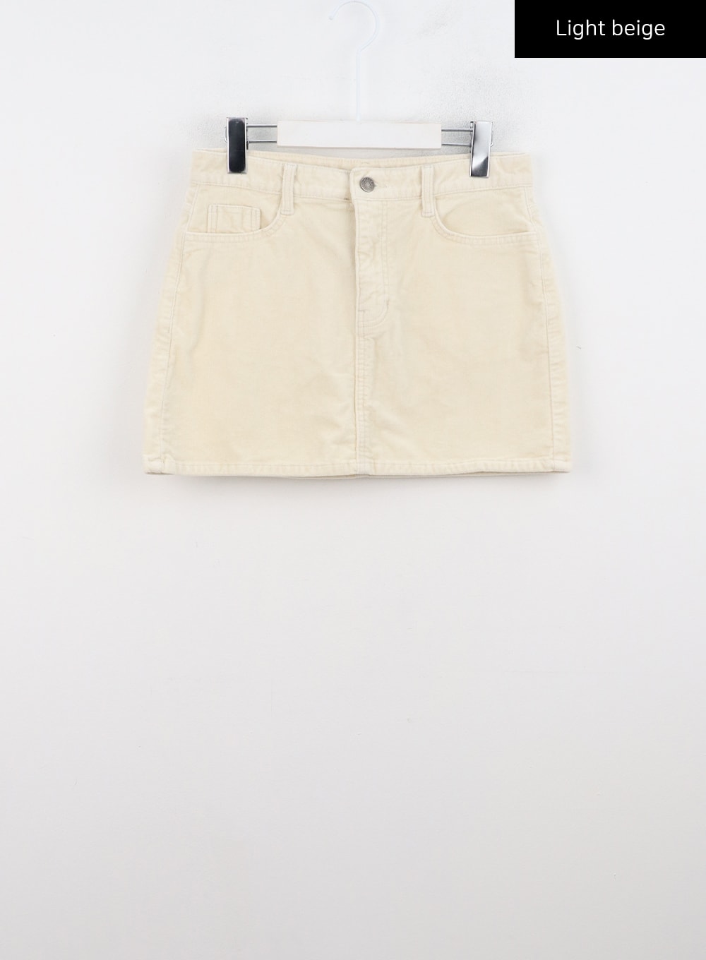 corduroy-mini-skirt-cn315 / Light beige