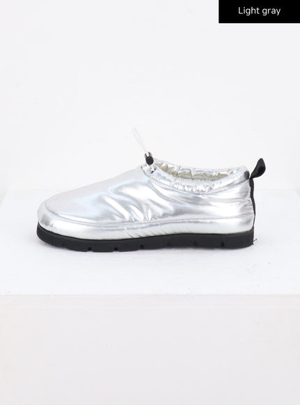 puffer-string-shoes-co330 / Light gray