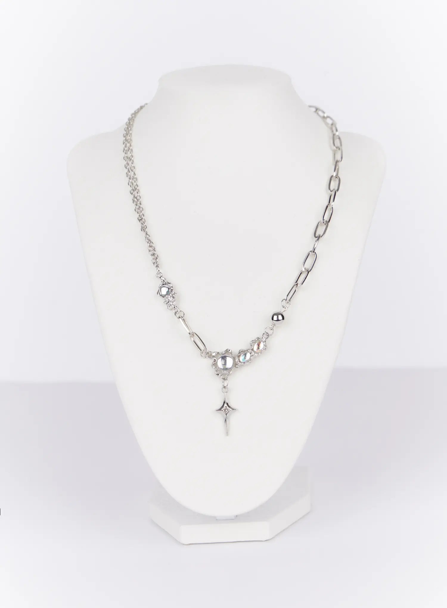 Crystal Chain Link Necklace IO527