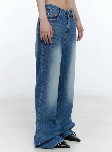 Eunbyul Wide-Leg Flare Denim Jeans CL530