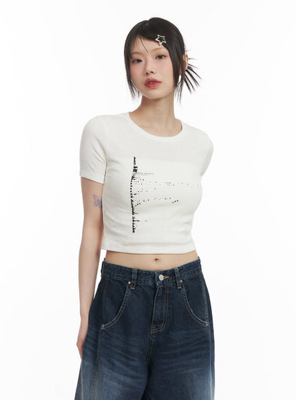 Graphic Essential Crop Top CF519