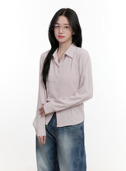 Slim-Fit Striped Button Down Shirt CF528