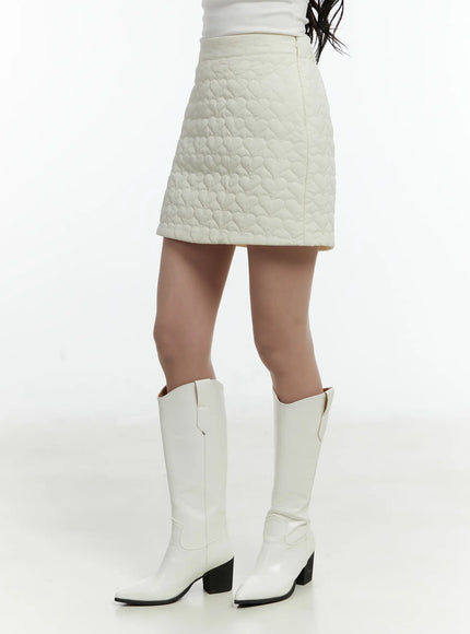 quilted-heart-pattern-mini-skirt-cd523