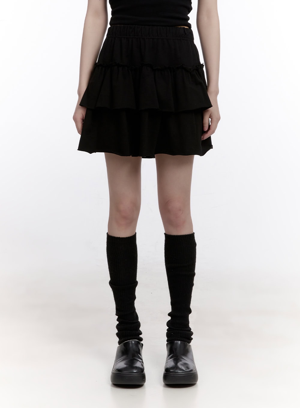 Tiered Ruffled Mini Skirt CF512