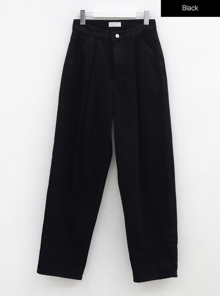 Pintuck Black Jeans OG18