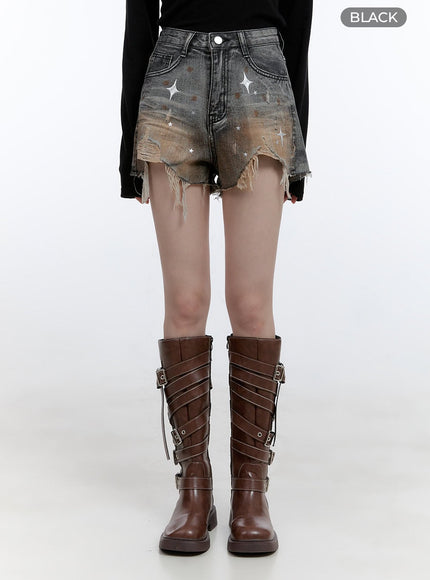 denim-graphic-distressed-shorts-cg413