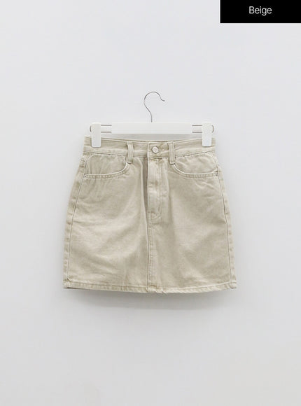 High Waist Cotton Skort OF328
