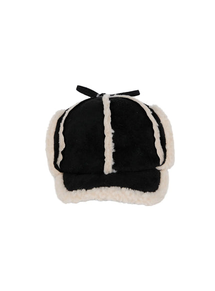 cozy-suede-trooper-cap-cn524 / Black