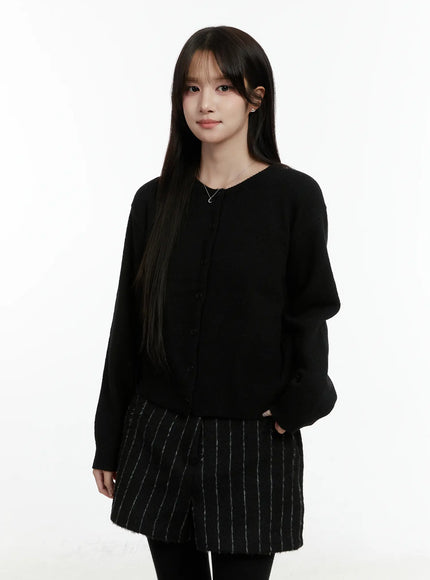 basic-everyday-cardigan-cd514 / Black