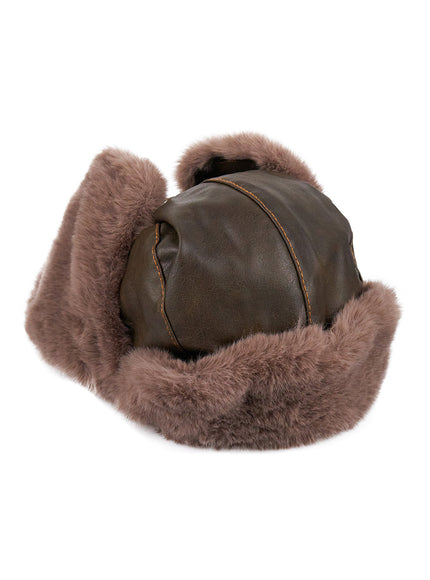 Faux Fur Ear Flap Hat CJ508