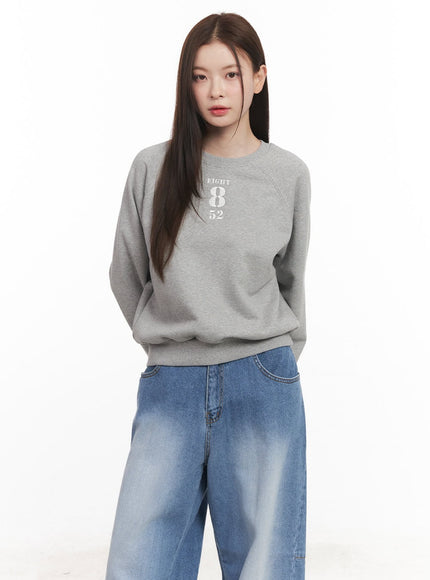 Embroidered Crewneck Sweatshirt CM512