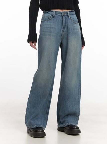 Christine Washed Wide-Leg Jeans CJ517