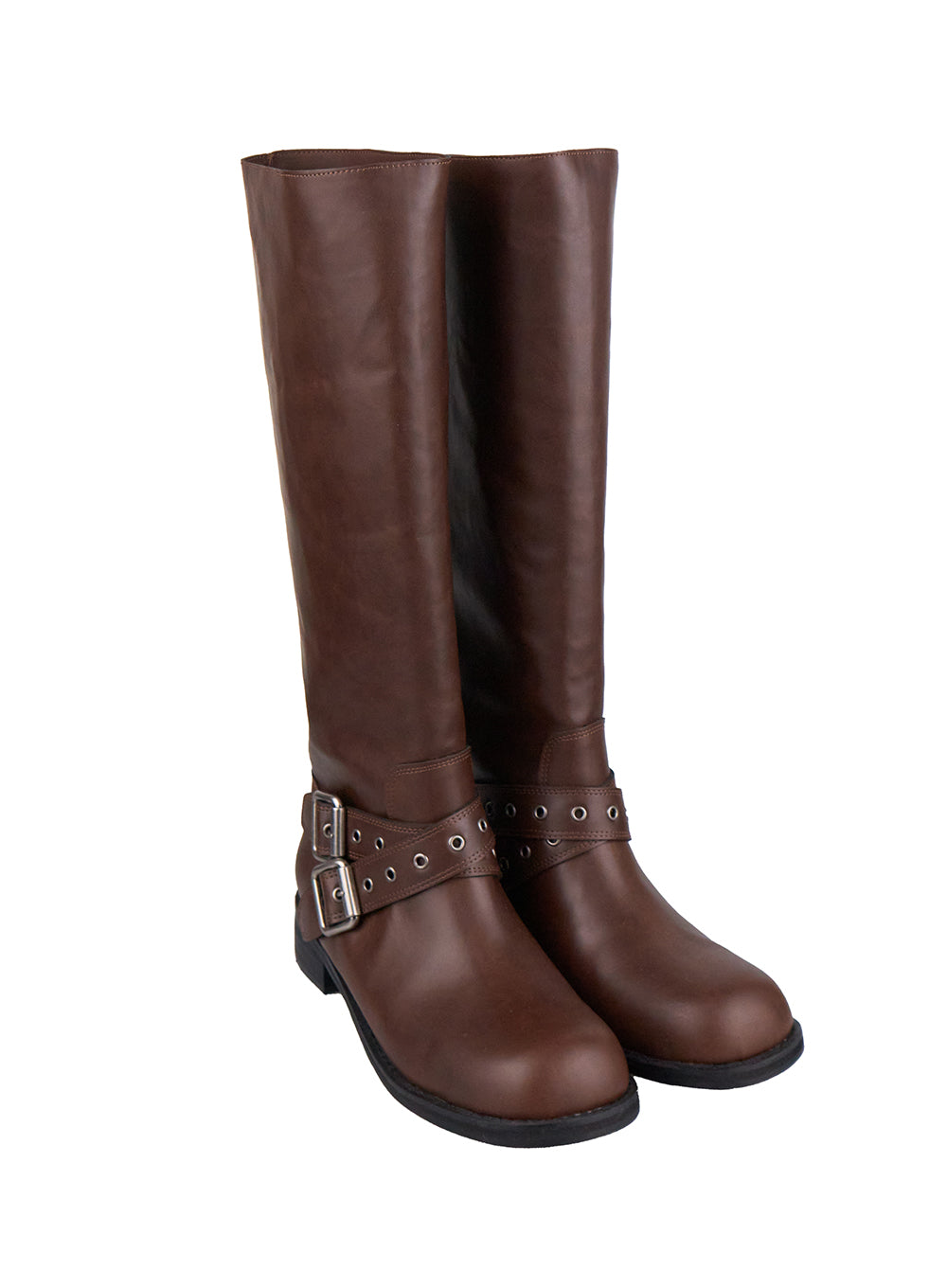 double-buckle-knee-high-boots-cj531