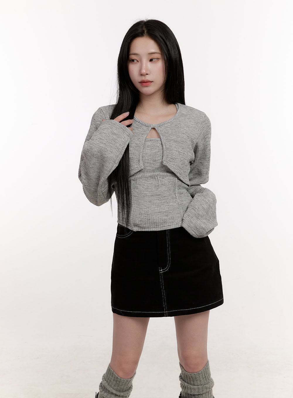 crop-cardigan-layered-top-set-cj529