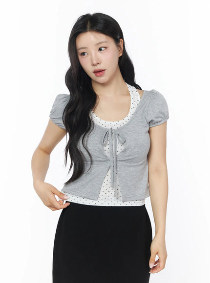 polka-dot-halter-layered-set-cd805