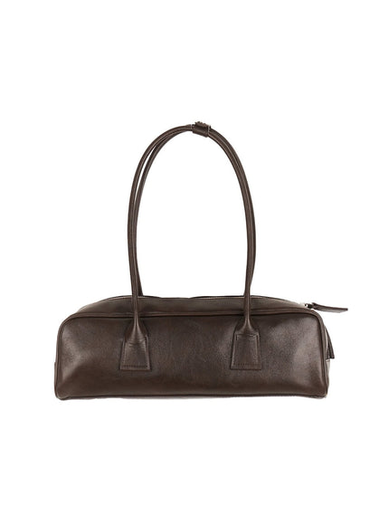Baguette Faux Leather Shoulder Bag CM521