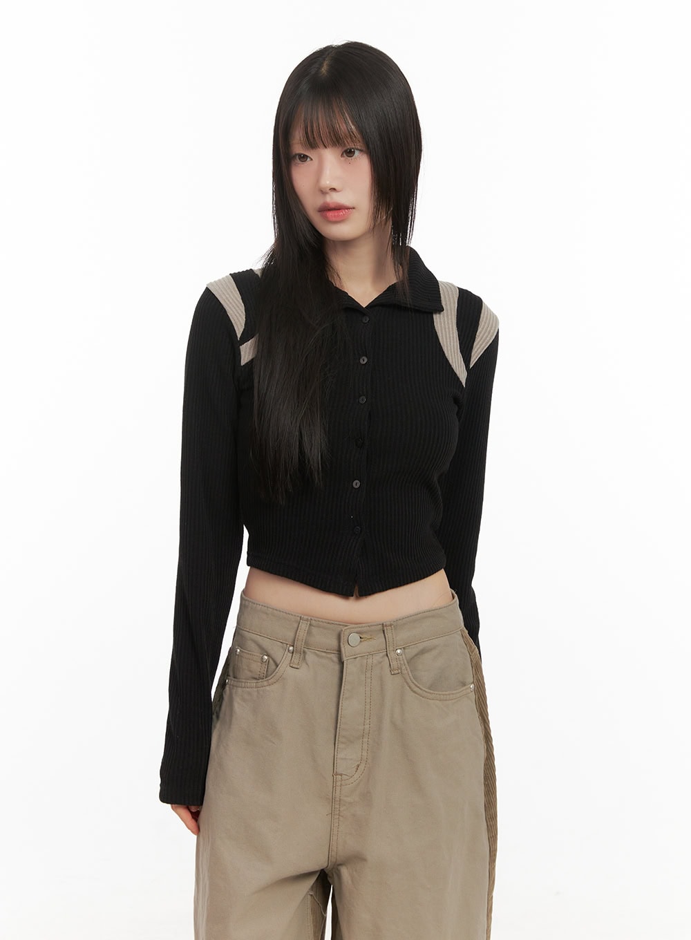 buttoned-slim-fit-cropped-cardigan-cd426