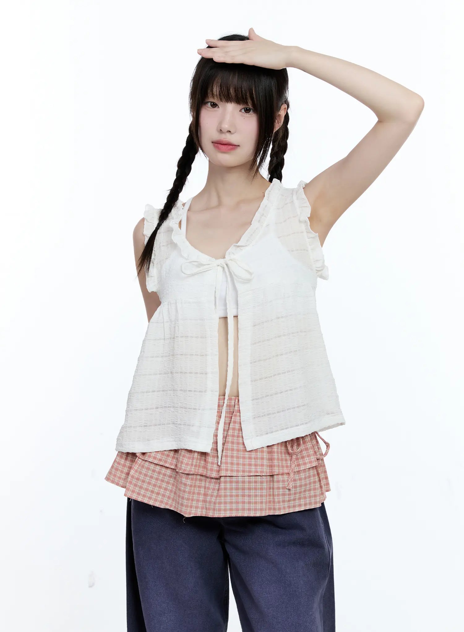 ruffle-sheer-frill-top-cg507
