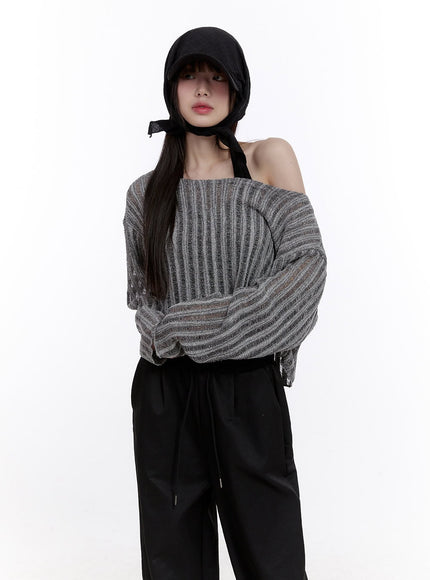 sheer-one-shoulder-crop-sweater-cf511