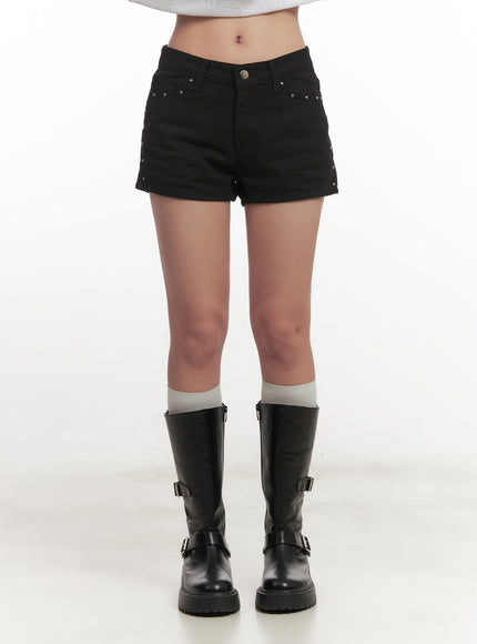 Urban Studded Cotton Shorts CF526